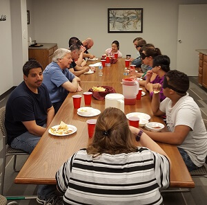 My graduation party for graduating from the Nebraska Blind Center.