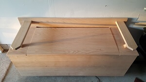 Michael's toy box is fiinished.