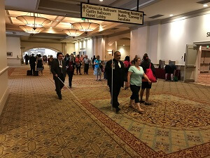 Blind people at the NFB National Convention 2017.