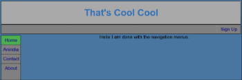 ThatsCoolCool website layout version 1.0