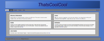ThatsCoolCool website layout version 2.0